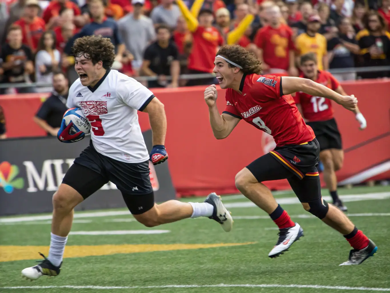 An action-packed image of athletes competing in various sports, capturing the excitement and energy of the sports world.